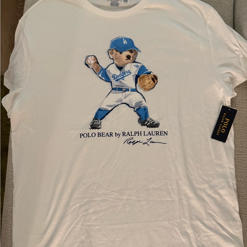 Ralph Lauren Dodgers Polo Bear T-Shirt